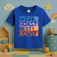 West Coast Best Coast | SEA/PO/SF/LA Graphic Toddler T-Shirt thumb 3