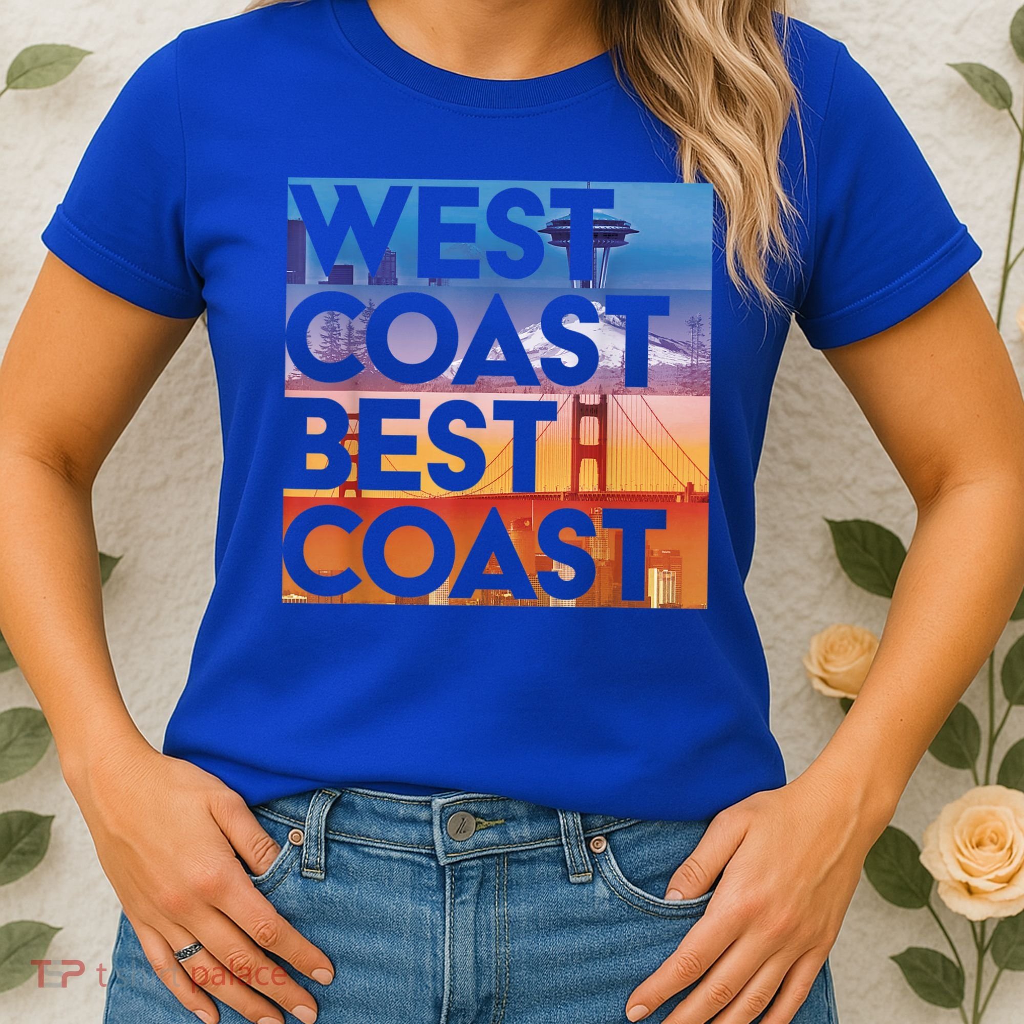 West Coast Best Coast | SEA/PO/SF/LA Graphic Women's T-Shirt