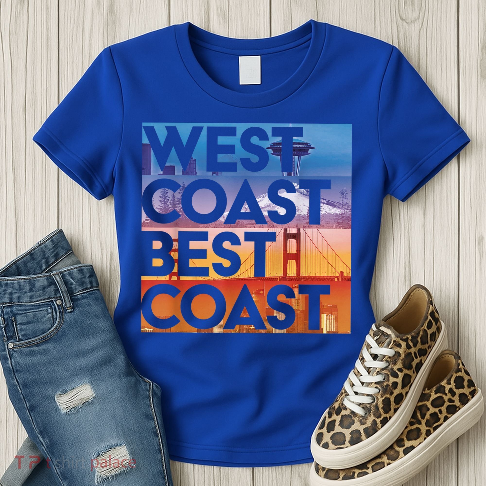West Coast Best Coast | SEA/PO/SF/LA Graphic Women's T-Shirt