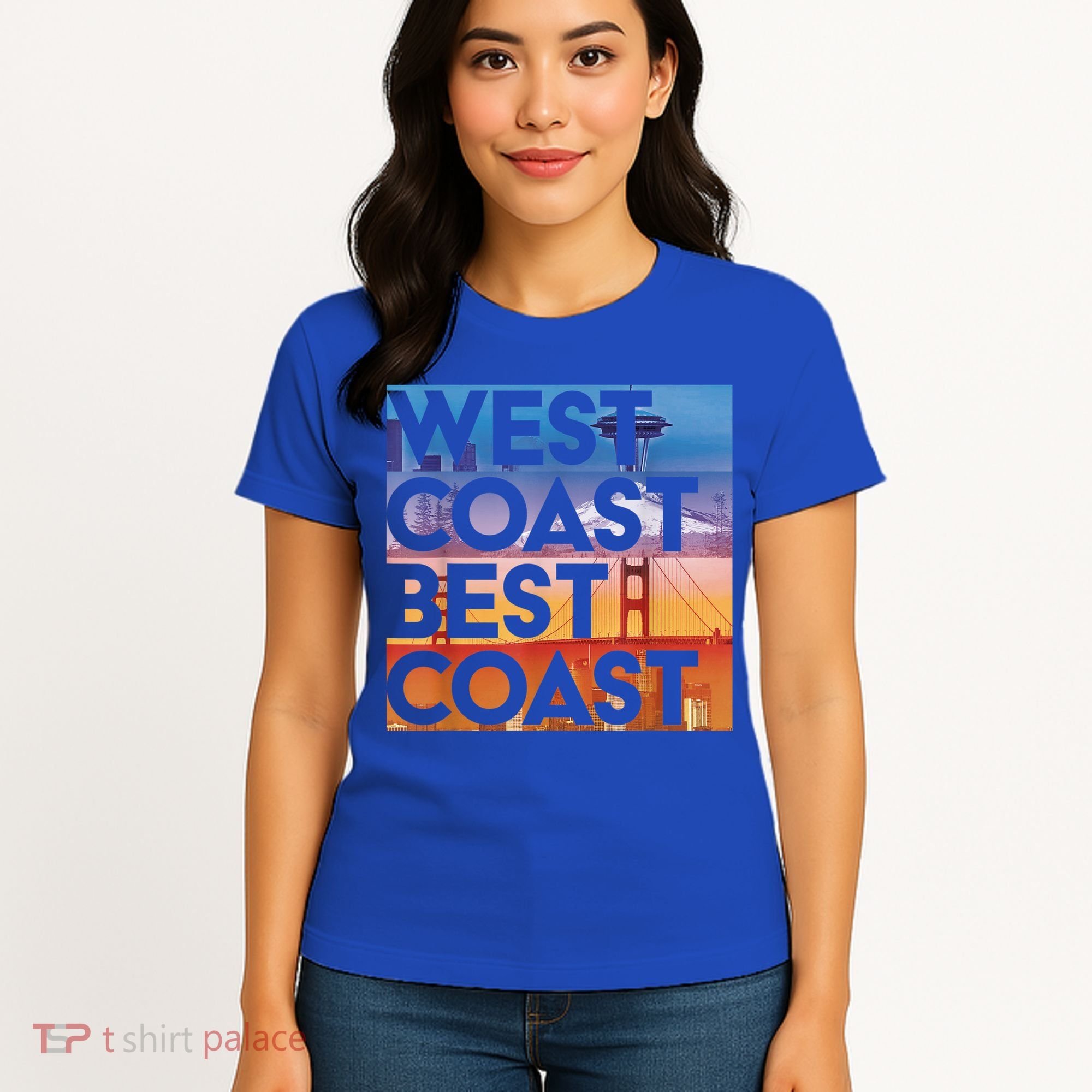 West Coast Best Coast | SEA/PO/SF/LA Graphic Women's T-Shirt