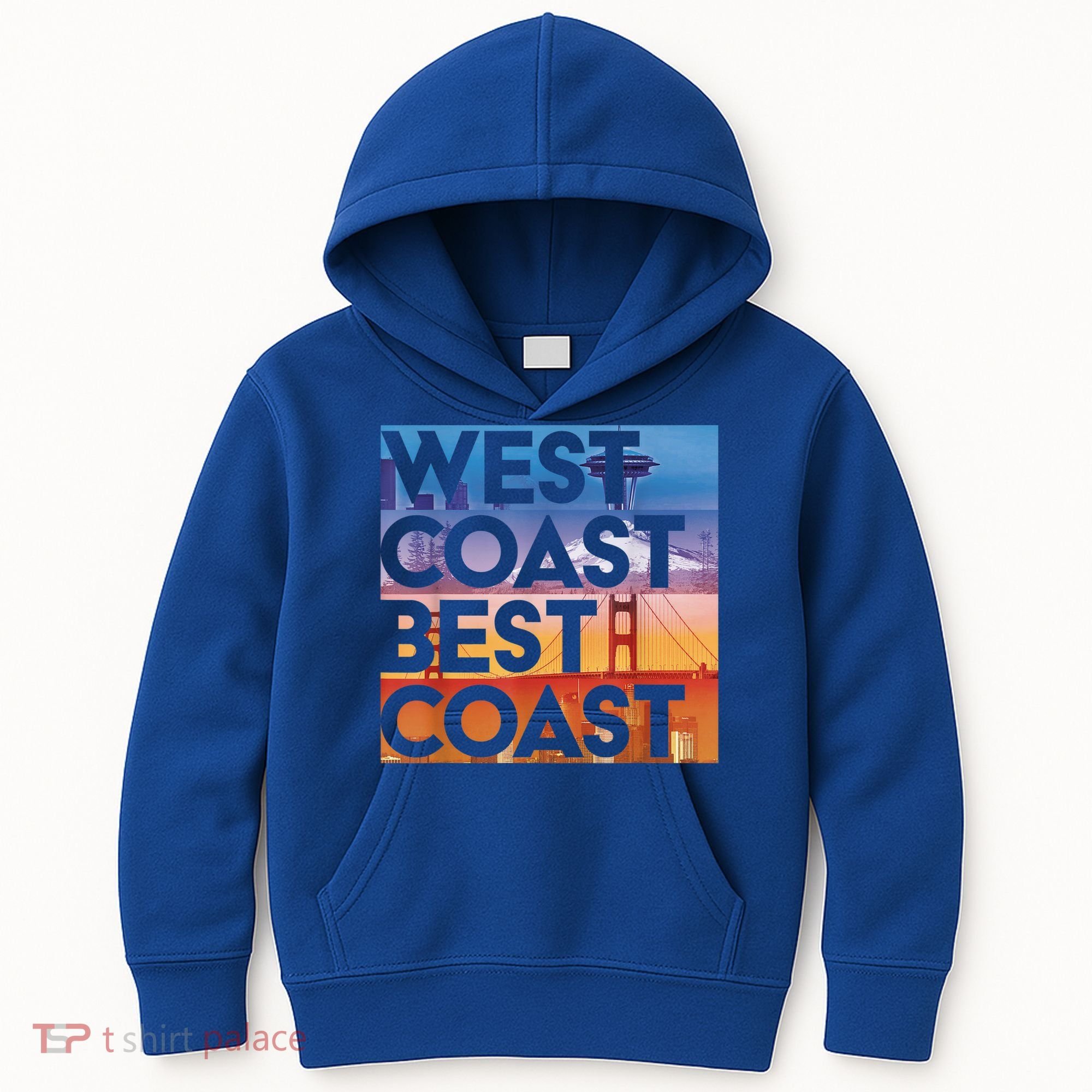 West Coast Best Coast | SEA/PO/SF/LA Graphic Kids Hoodie