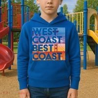 West Coast Best Coast | SEA/PO/SF/LA Graphic Kids Hoodie thumb 2