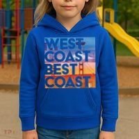 West Coast Best Coast | SEA/PO/SF/LA Graphic Kids Hoodie thumb 3