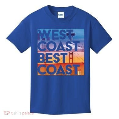 West Coast Best Coast | SEA/PO/SF/LA Graphic Kids T-Shirt