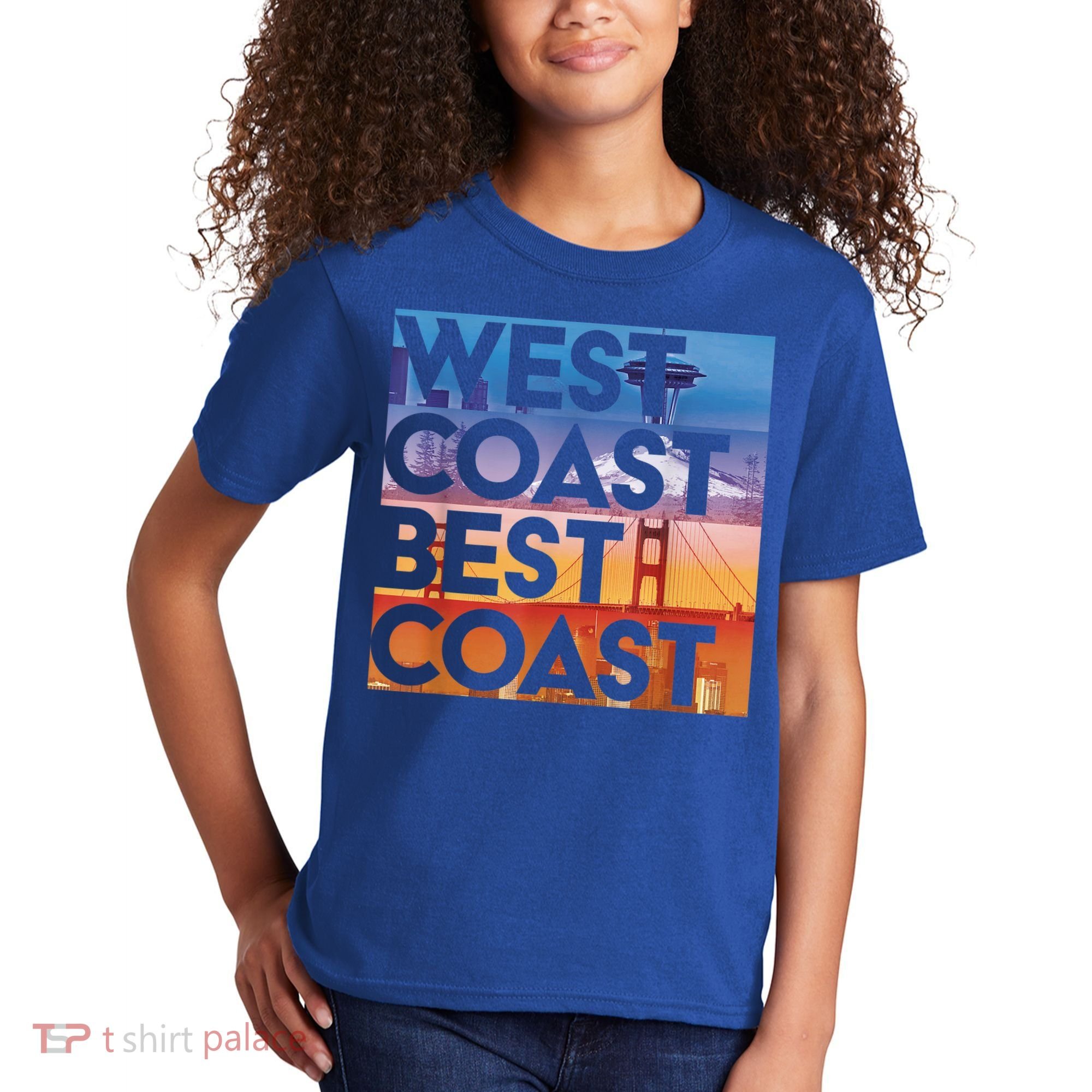 West Coast Best Coast | SEA/PO/SF/LA Graphic Kids T-Shirt
