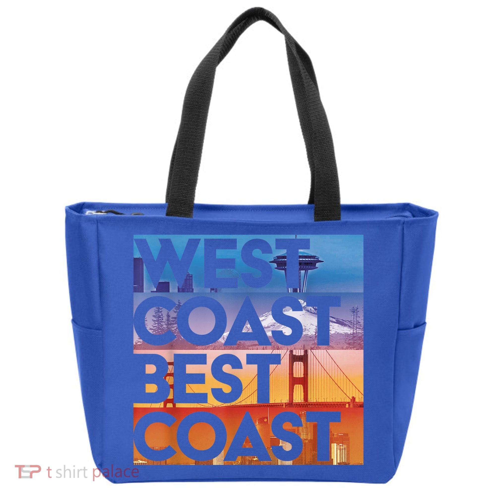 West Coast Best Coast | SEA/PO/SF/LA Graphic Tote Bag