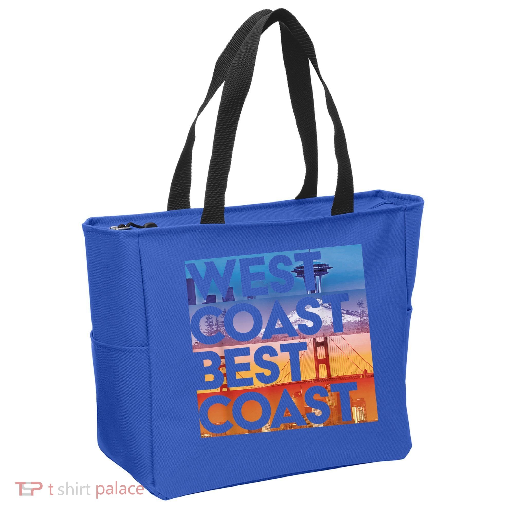 West Coast Best Coast | SEA/PO/SF/LA Graphic Tote Bag