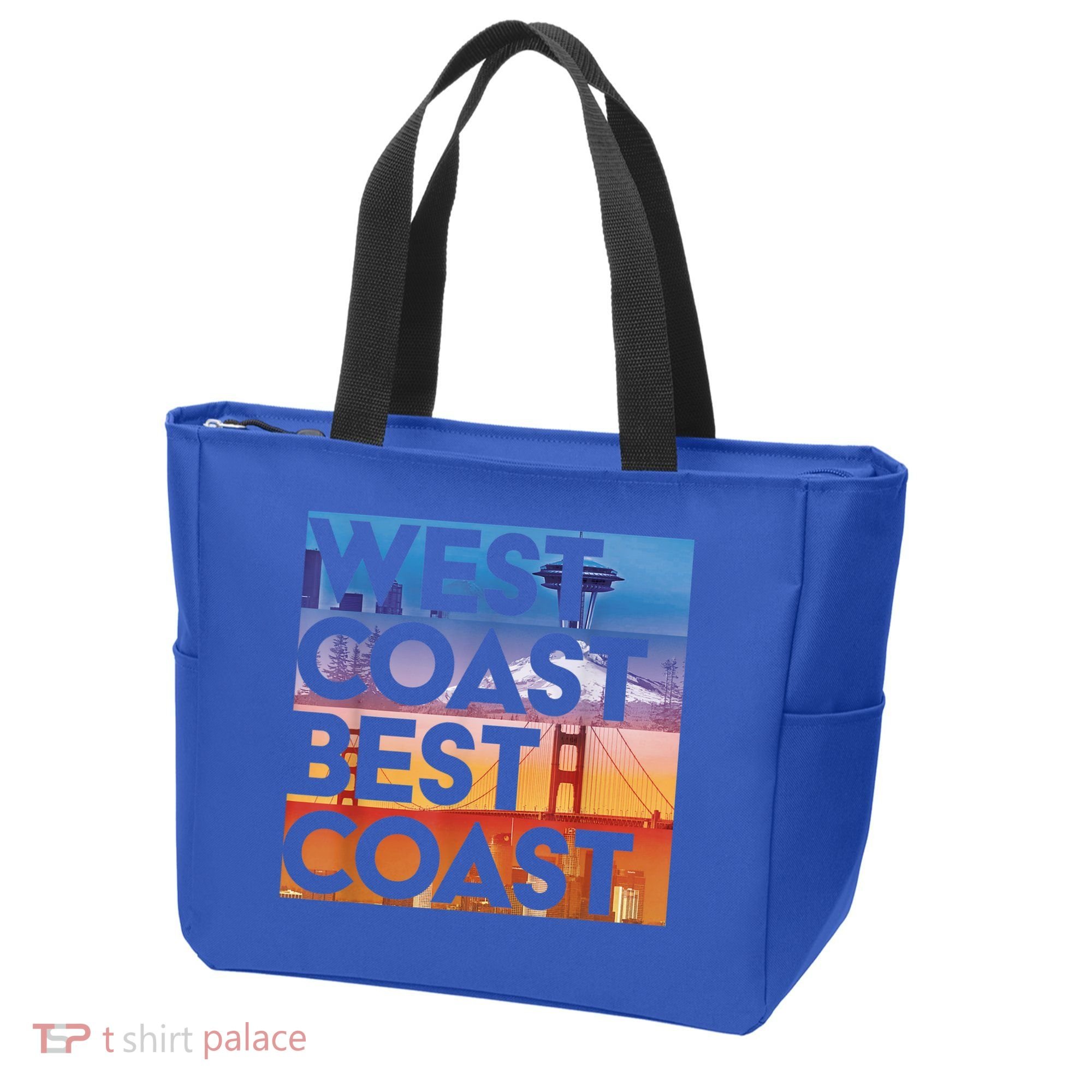West Coast Best Coast | SEA/PO/SF/LA Graphic Tote Bag