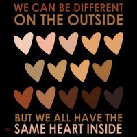 We Can Be Different On The Outside But We All Have The Same Heart Black History Coffee Mug thumb 5