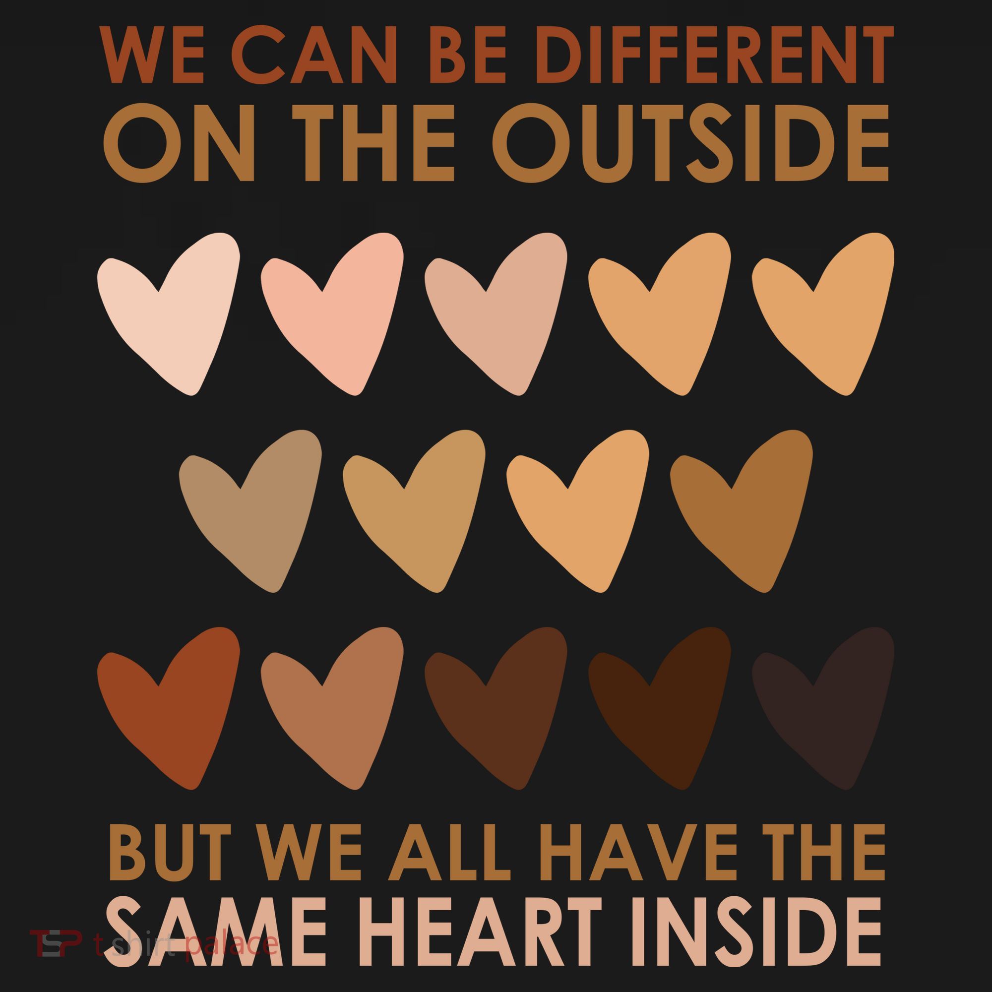 We Can Be Different On The Outside But We All Have The Same Heart Black History Women's Hoodie