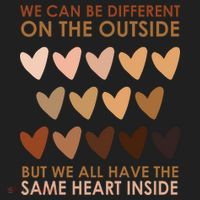 We Can Be Different On The Outside But We All Have The Same Heart Black History Hat thumb 2