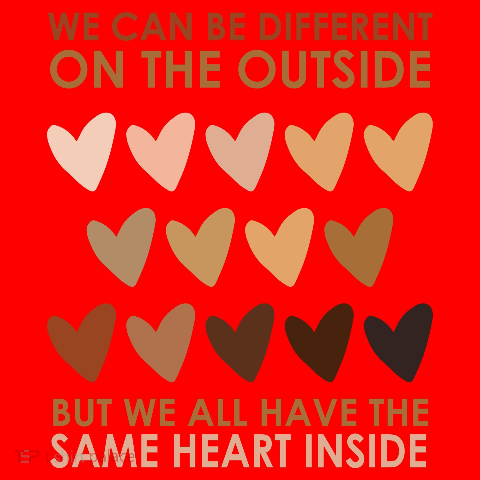 We Can Be Different On The Outside But We All Have The Same Heart Black History Santa Hat