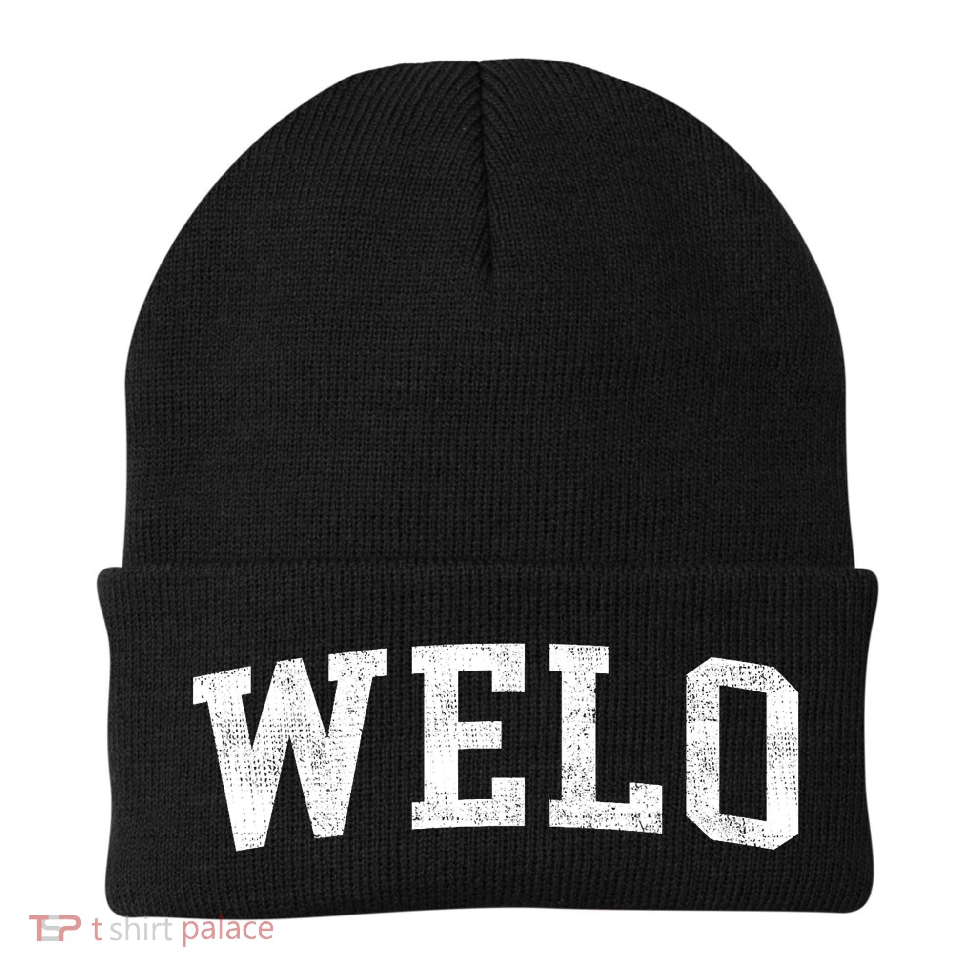 Welo Classic Bold Font Welo Birthday Gift Beanie