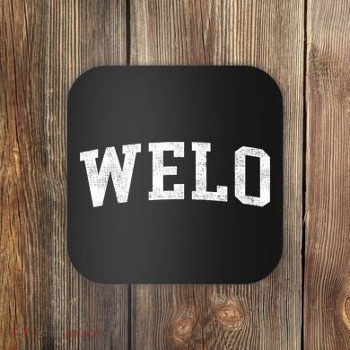Welo Classic Bold Font Welo Birthday Gift Coaster