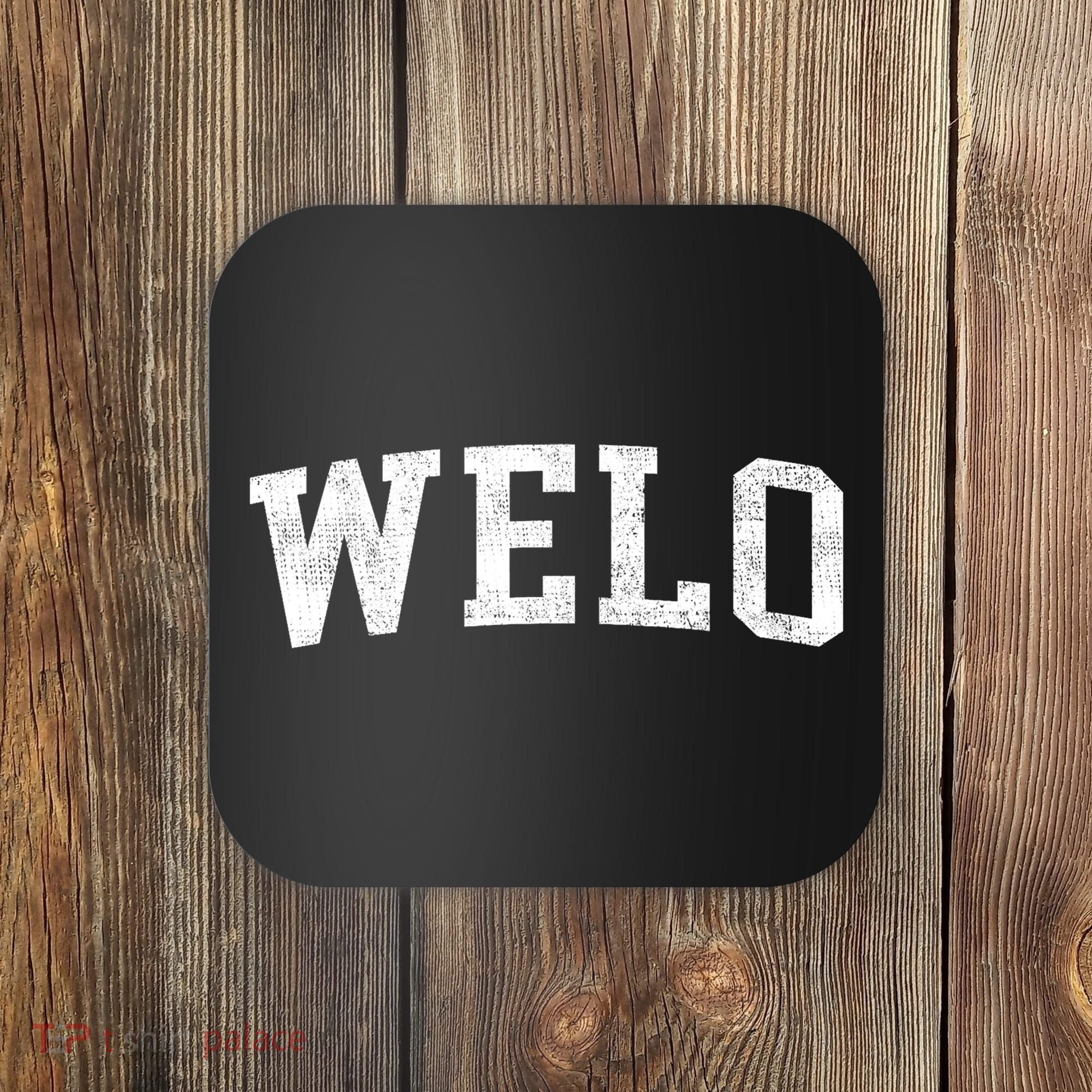 Welo Classic Bold Font Welo Birthday Gift Coaster