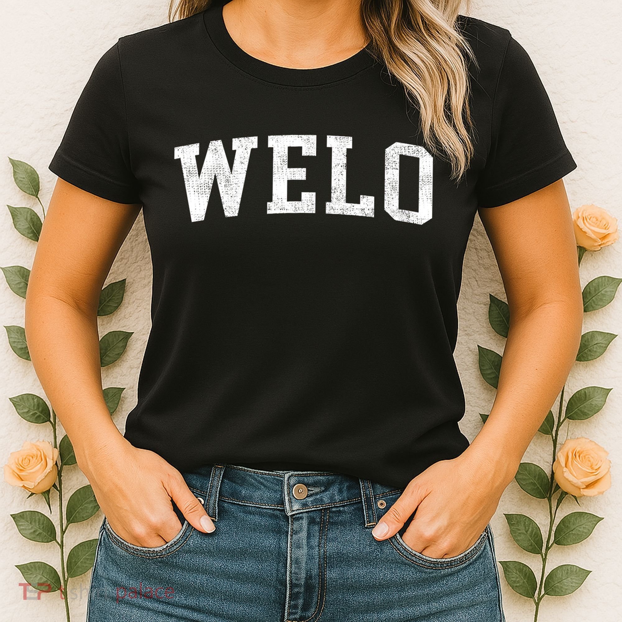 Welo Classic Bold Font Welo Birthday Gift Women's T-Shirt