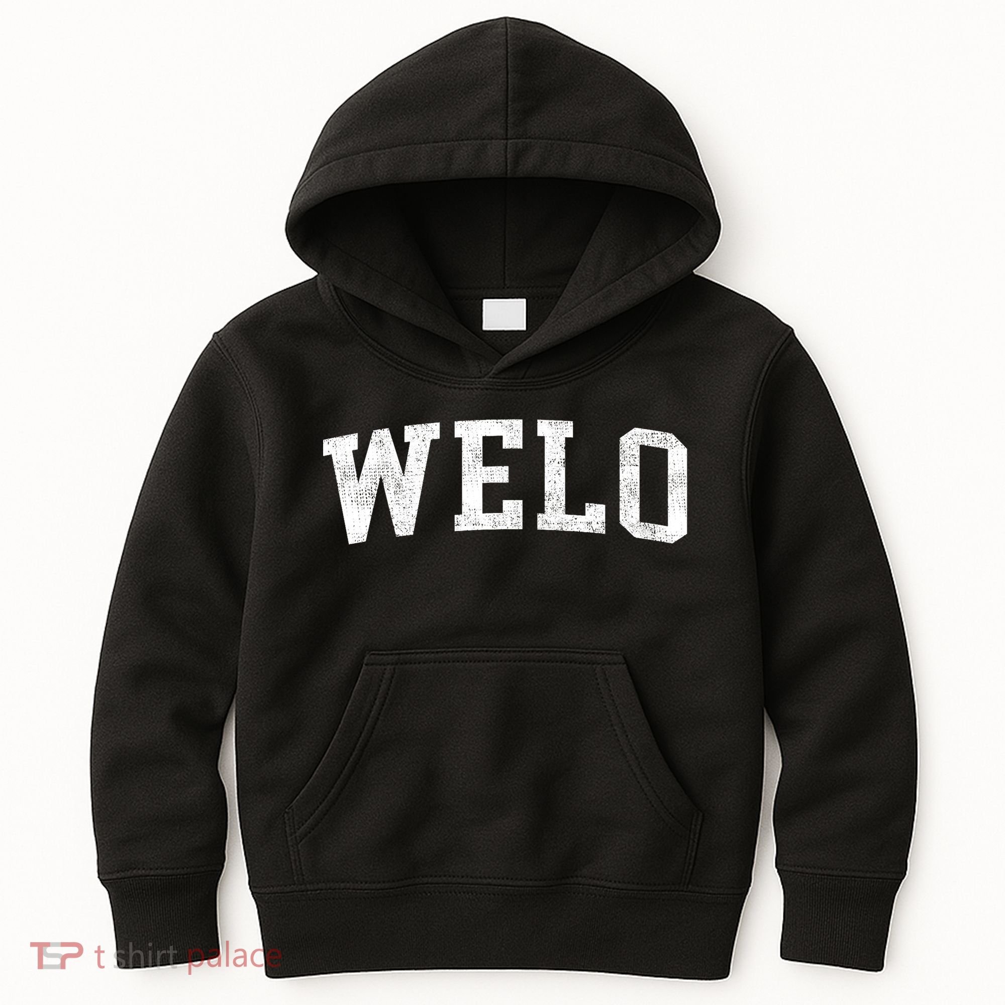 Welo Classic Bold Font Welo Birthday Gift Kids Hoodie