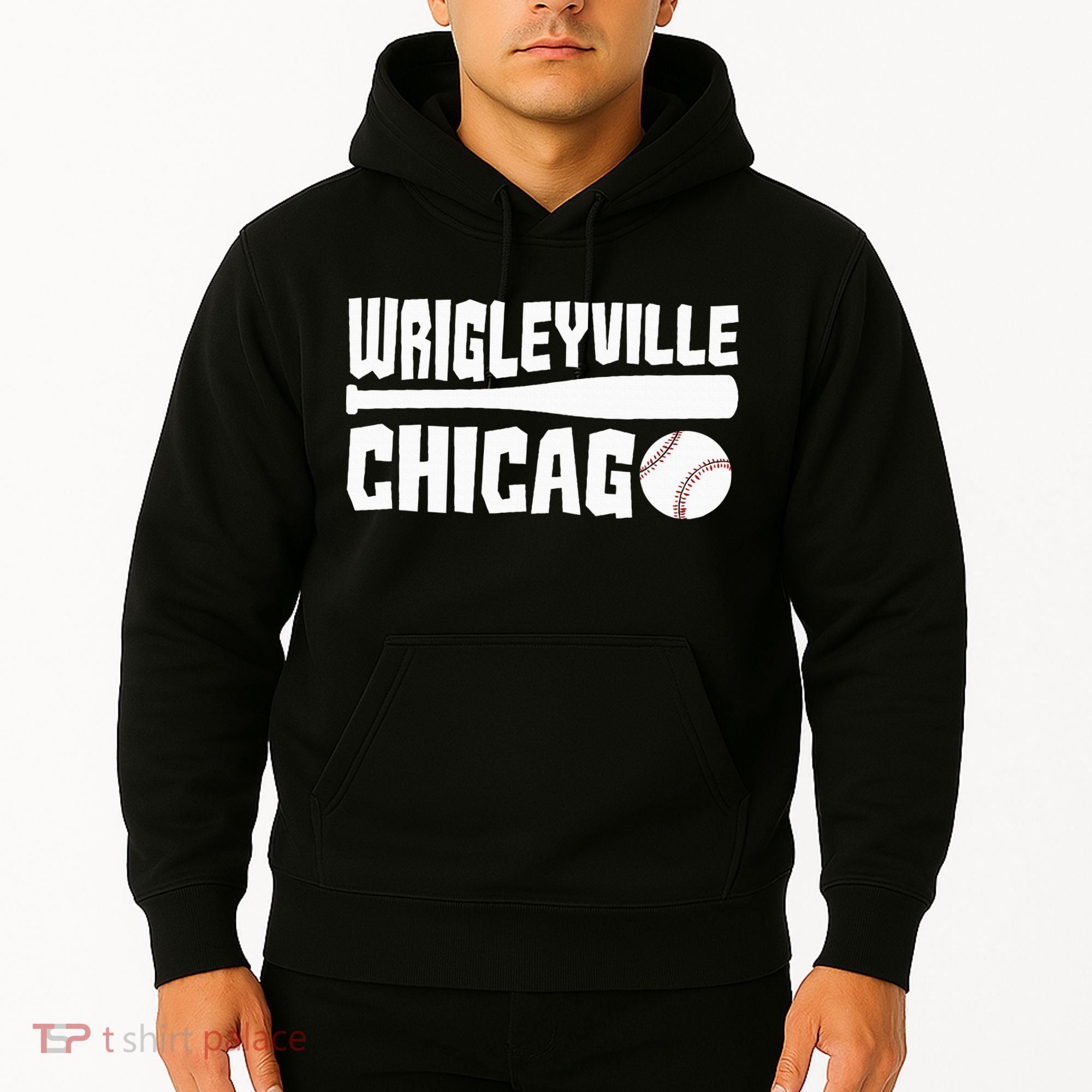 Wrigleyville Chicago Baseball American Hoodie