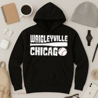 Wrigleyville Chicago Baseball American Hoodie thumb 3