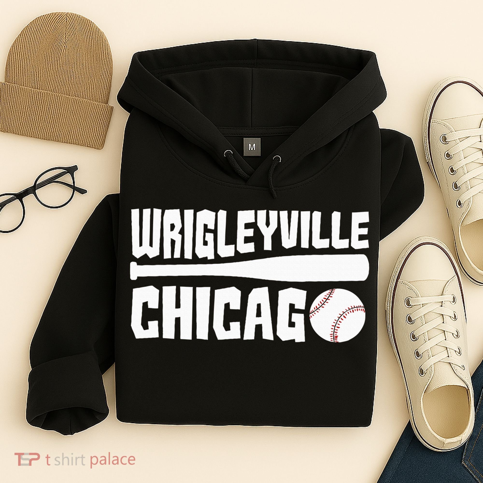 Wrigleyville Chicago Baseball American Hoodie