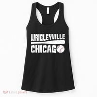 Wrigleyville Chicago Baseball American Women's Tank Top thumb 0
