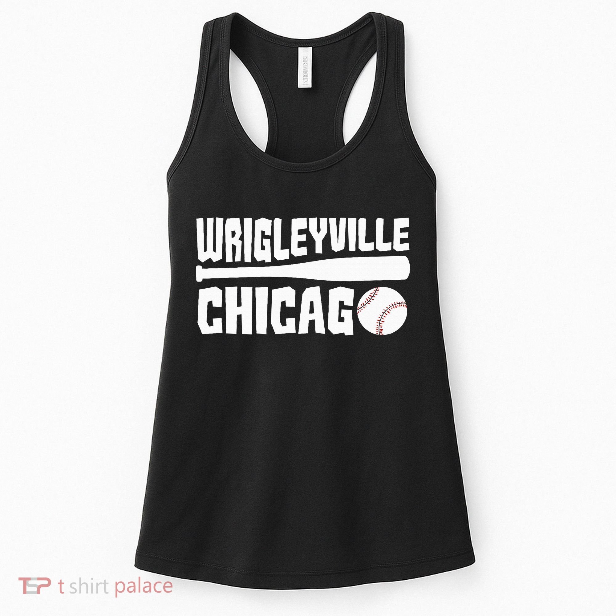Wrigleyville Chicago Baseball American Women's Tank Top