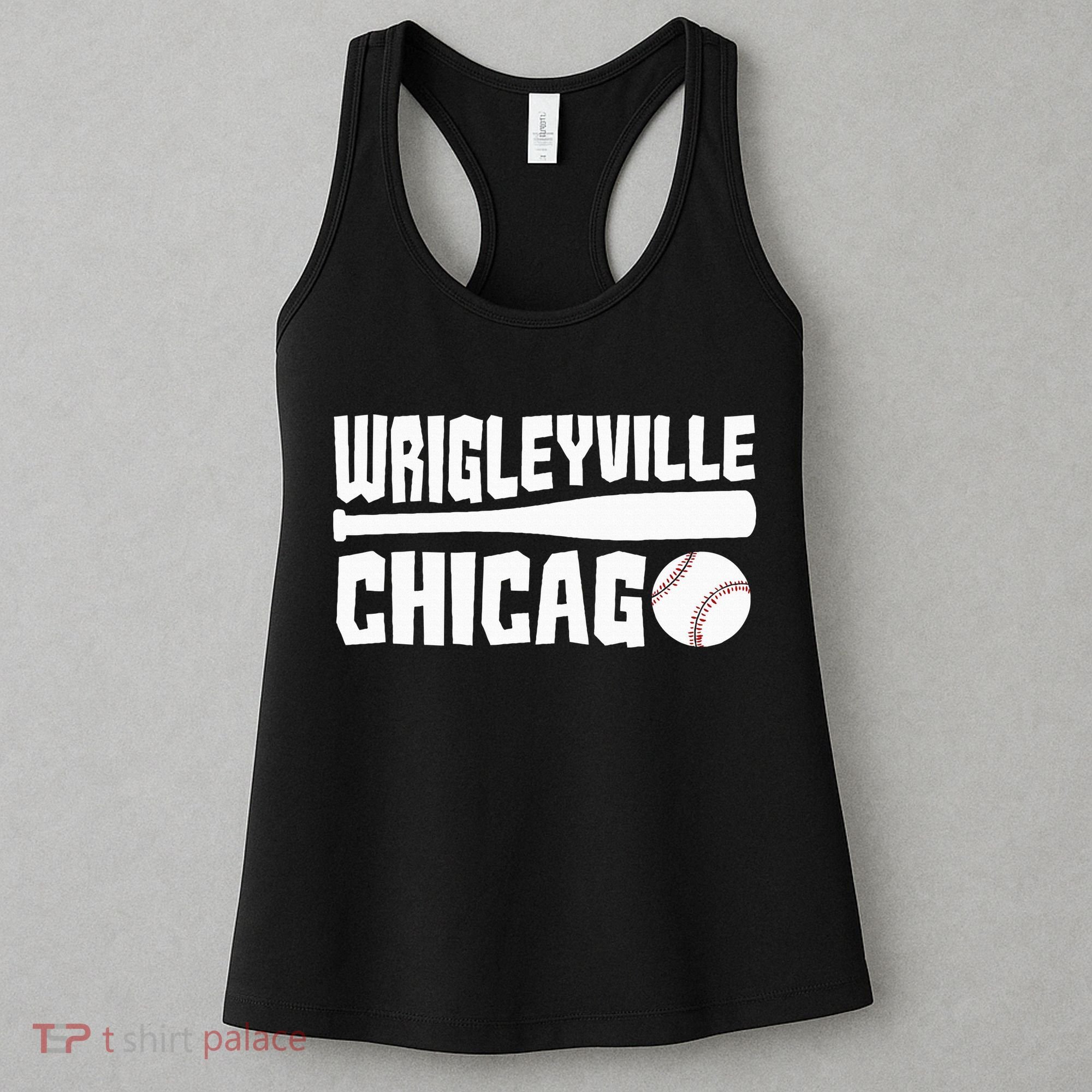 Wrigleyville Chicago Baseball American Women's Tank Top