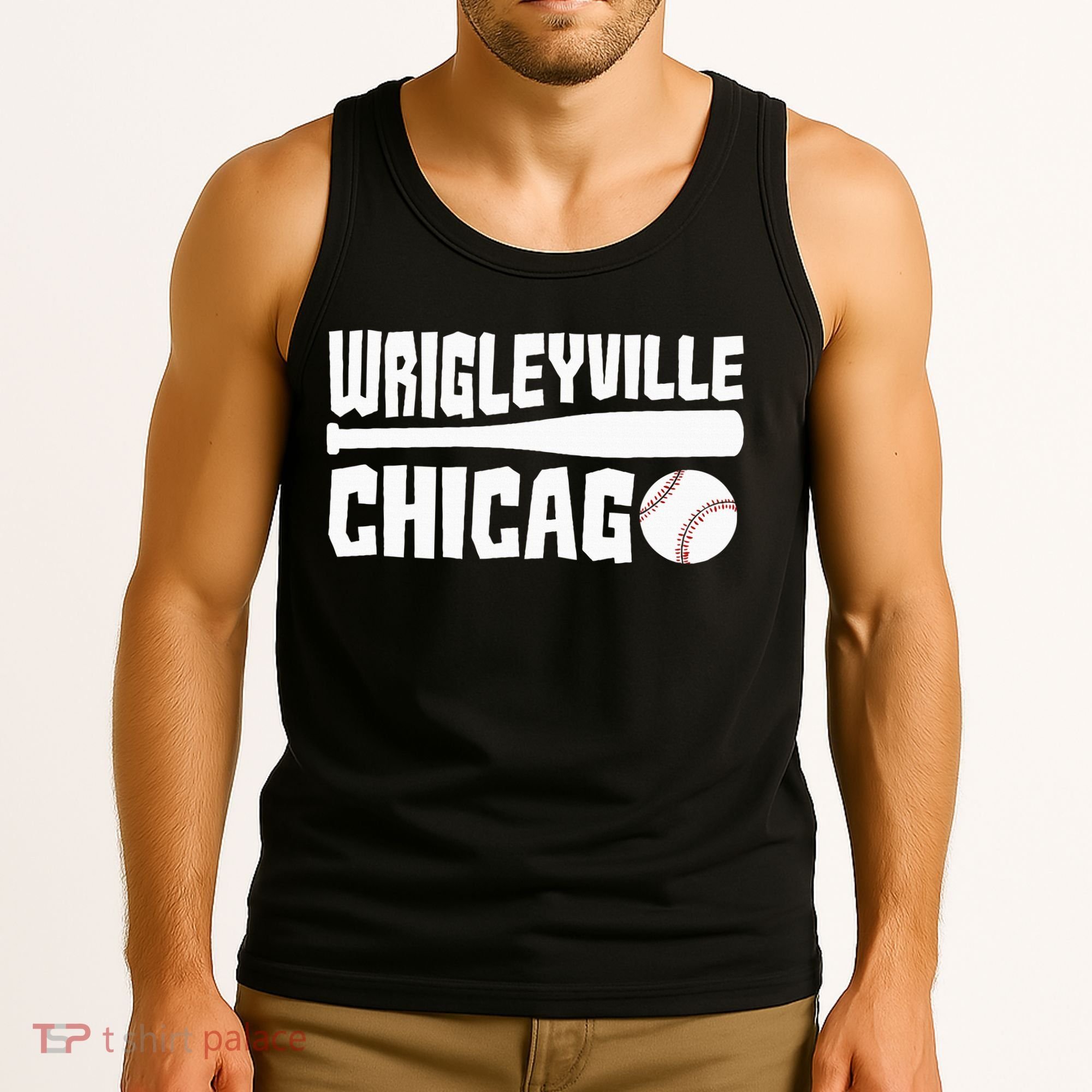 Wrigleyville Chicago Baseball American Tank Top