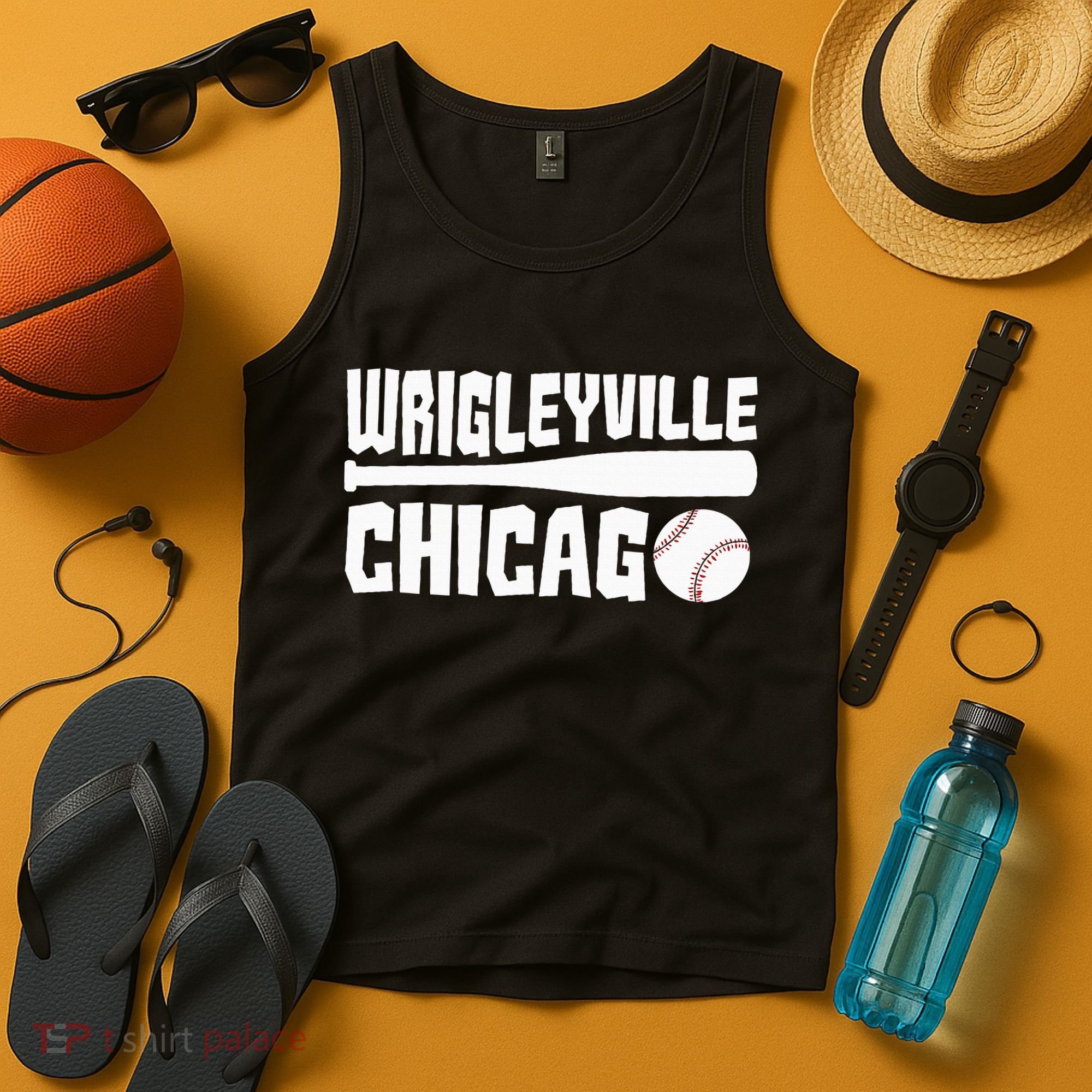 Wrigleyville Chicago Baseball American Tank Top