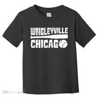 Wrigleyville Chicago Baseball American Toddler T-Shirt thumb 0