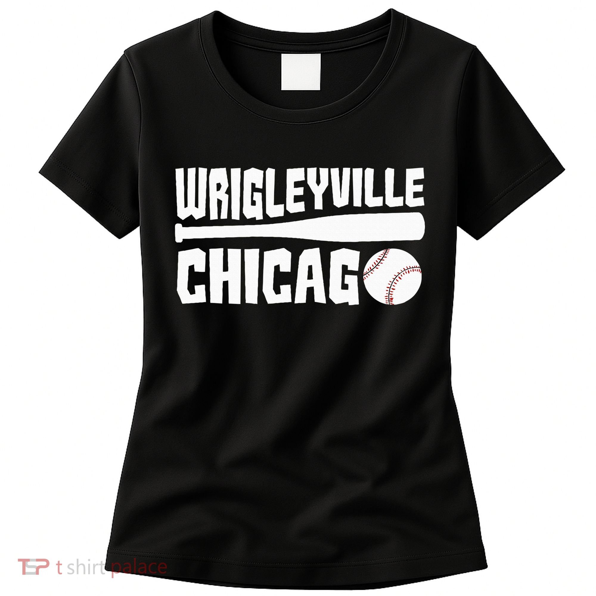 Wrigleyville Chicago Baseball American Women's T-Shirt