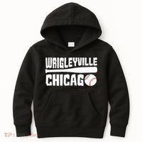 Wrigleyville Chicago Baseball American Kids Hoodie thumb 0