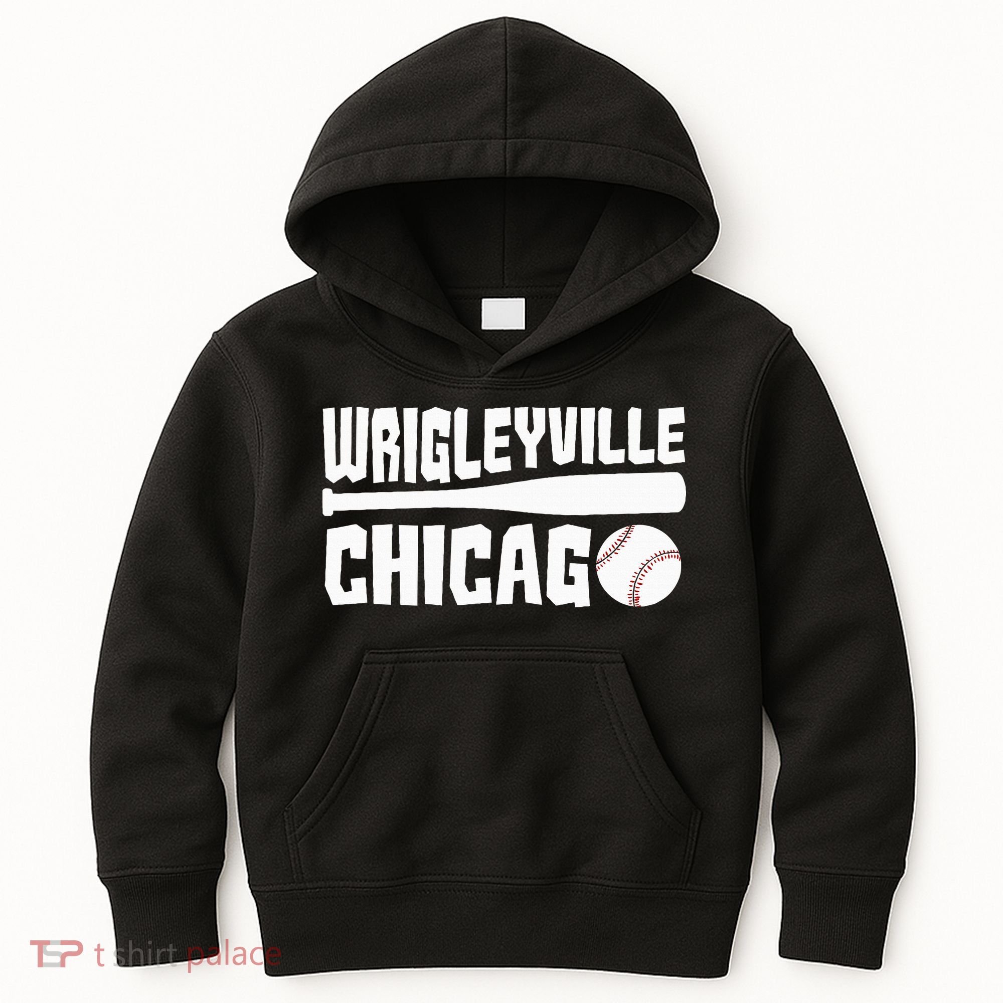 Wrigleyville Chicago Baseball American Kids Hoodie