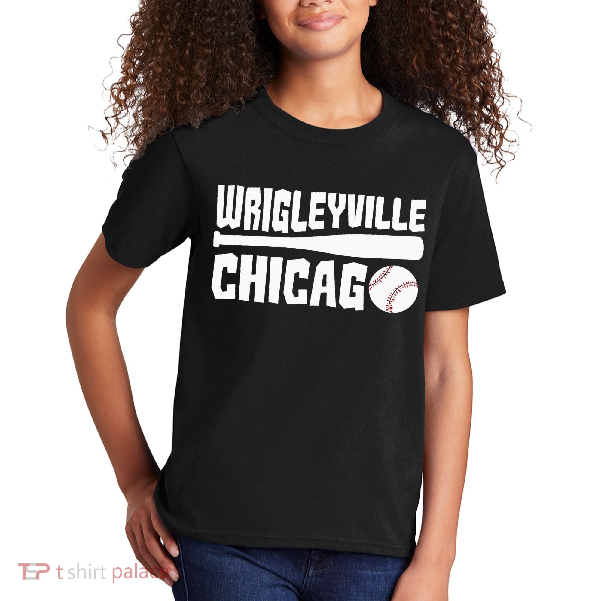 Wrigleyville Chicago Baseball American Kids T-Shirt