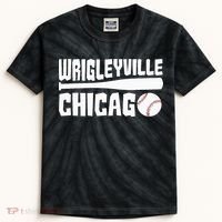 Wrigleyville Chicago Baseball American Kids Tie-Dye T-Shirt thumb 0
