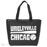 Wrigleyville Chicago Baseball American Tote Bag thumb 0