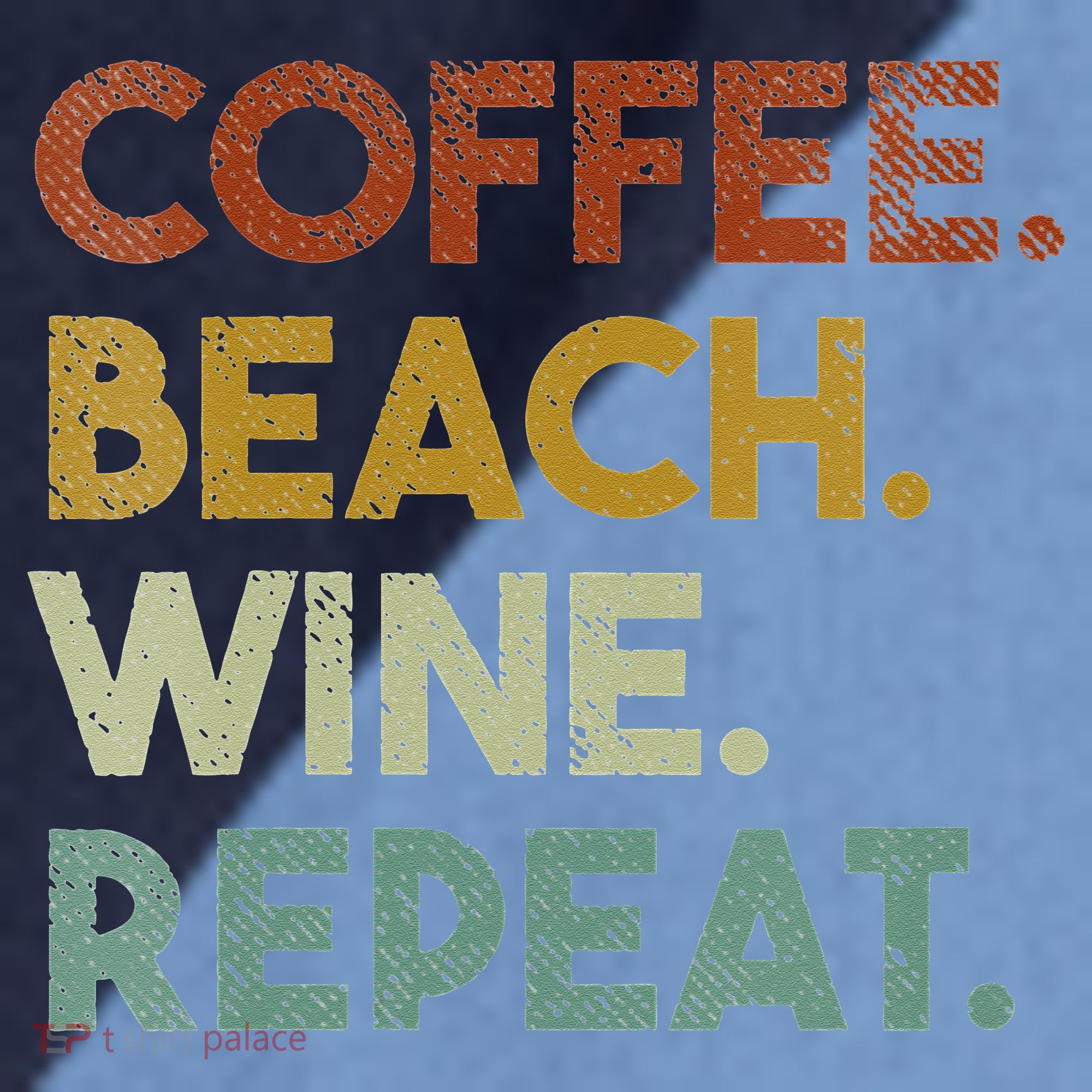Womens Coffee Beach Wine Repeat Funny Retro Beach Raglan Baseball Sleeve Shirt