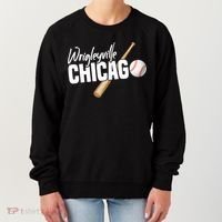 Wrigleyville Chicago Baseball American Women's Sweatshirt thumb 0