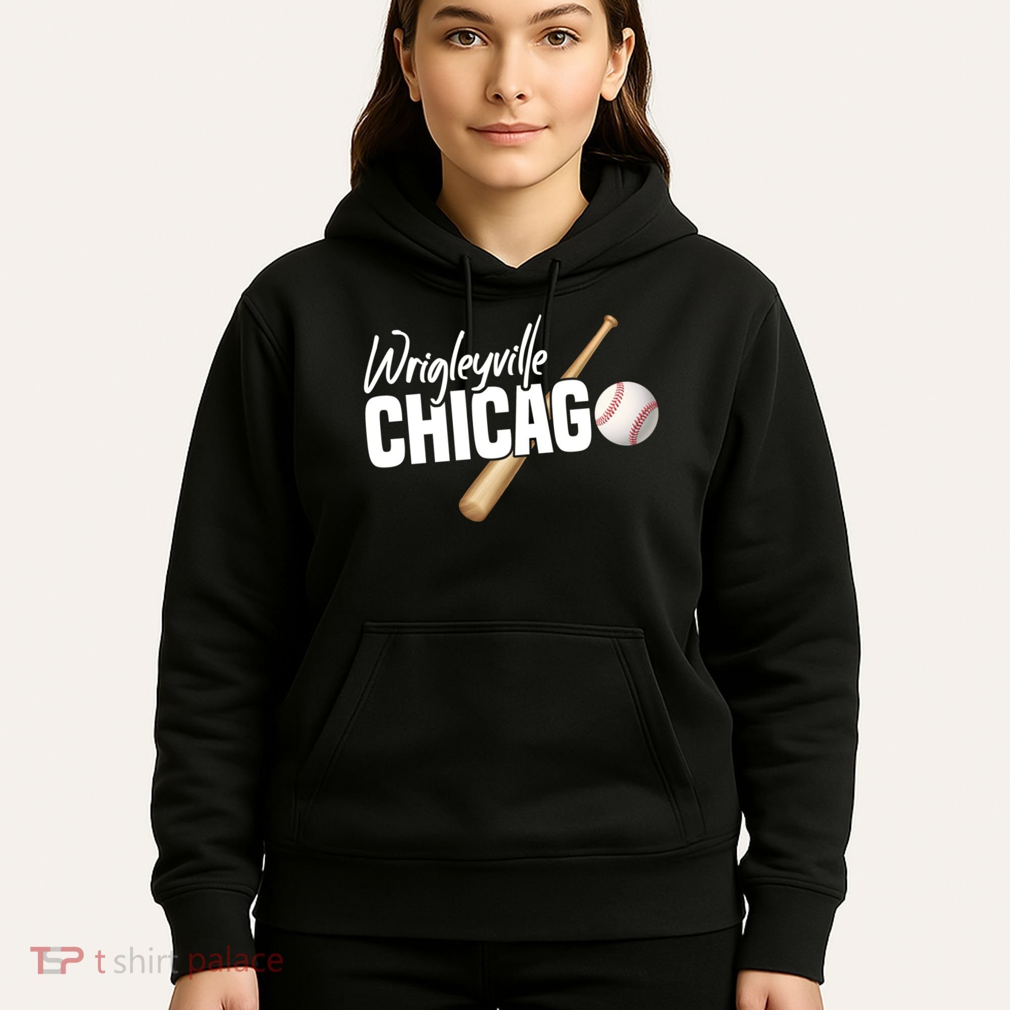 Wrigleyville Chicago Baseball American Hoodie