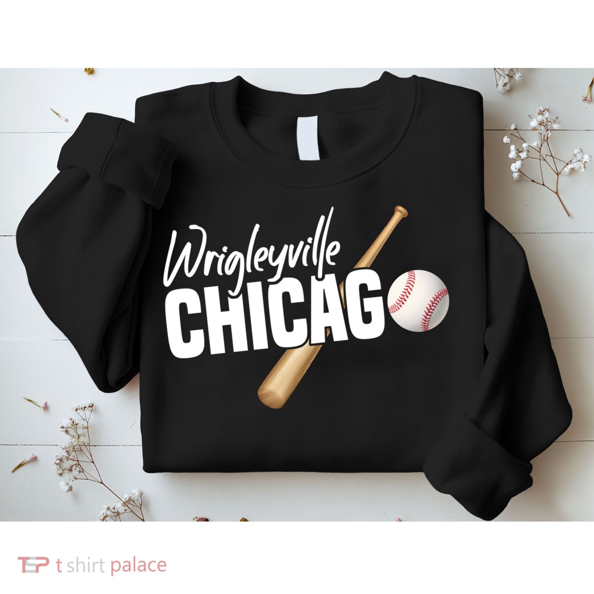Wrigleyville Chicago Baseball American Sweatshirt