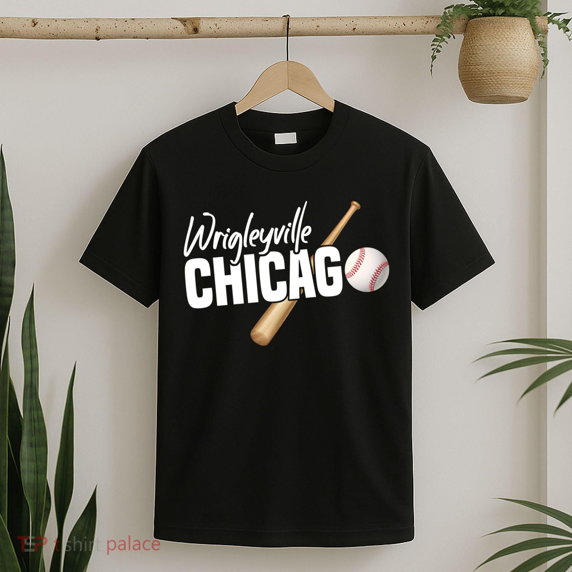 Wrigleyville Chicago Baseball American T-Shirt