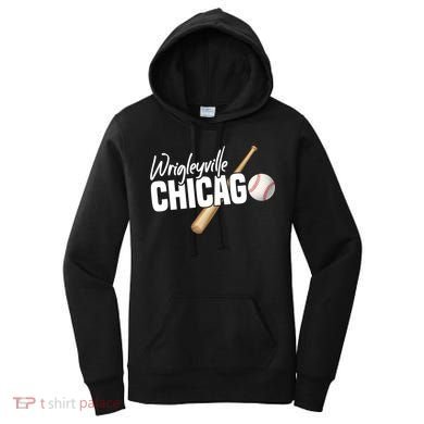Wrigleyville Chicago Baseball American Women's Hoodie