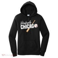 Wrigleyville Chicago Baseball American Women's Hoodie thumb 0
