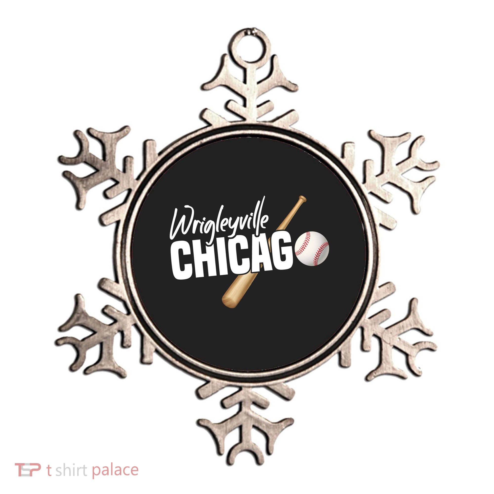 Wrigleyville Chicago Baseball American Ornament