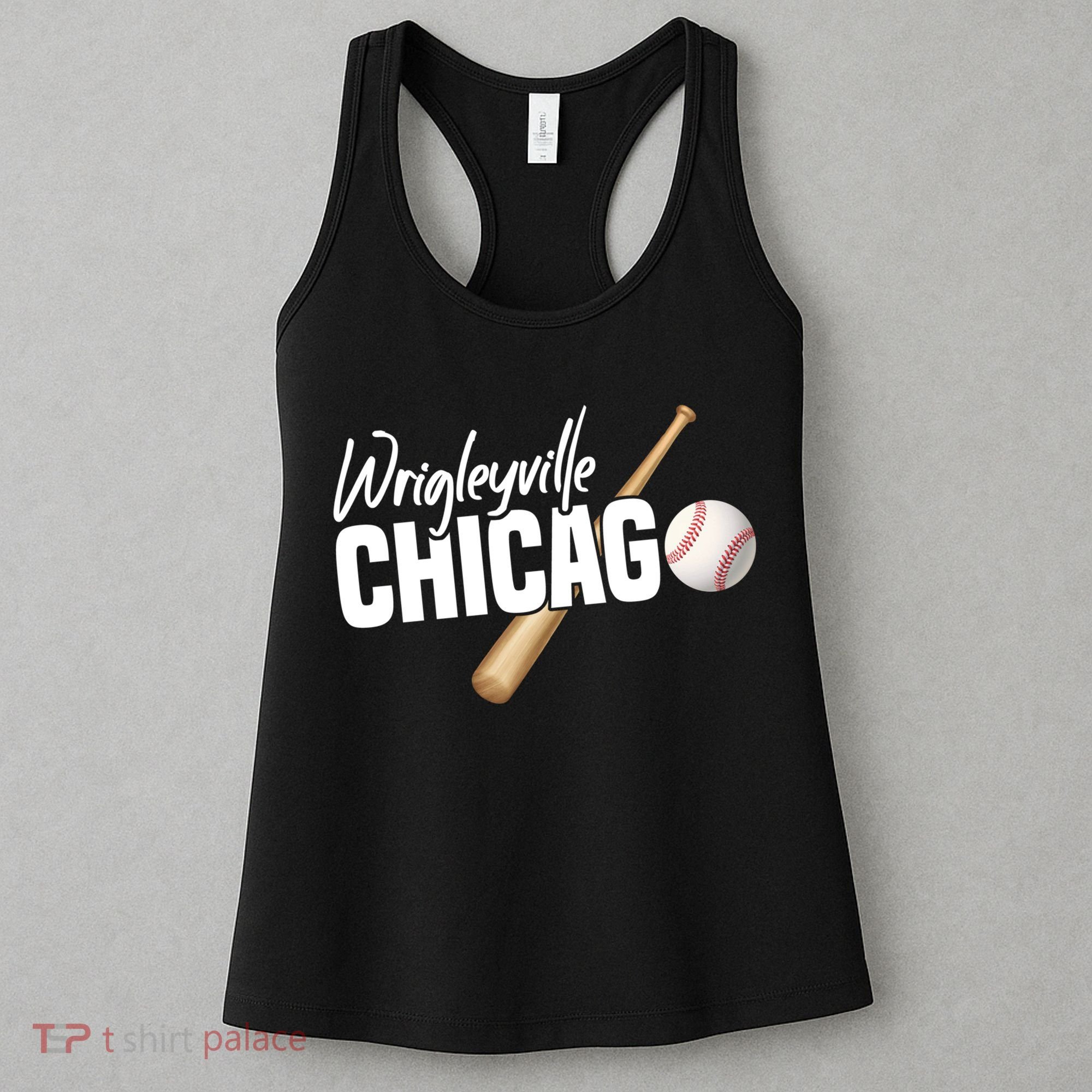 Wrigleyville Chicago Baseball American Women's Tank Top