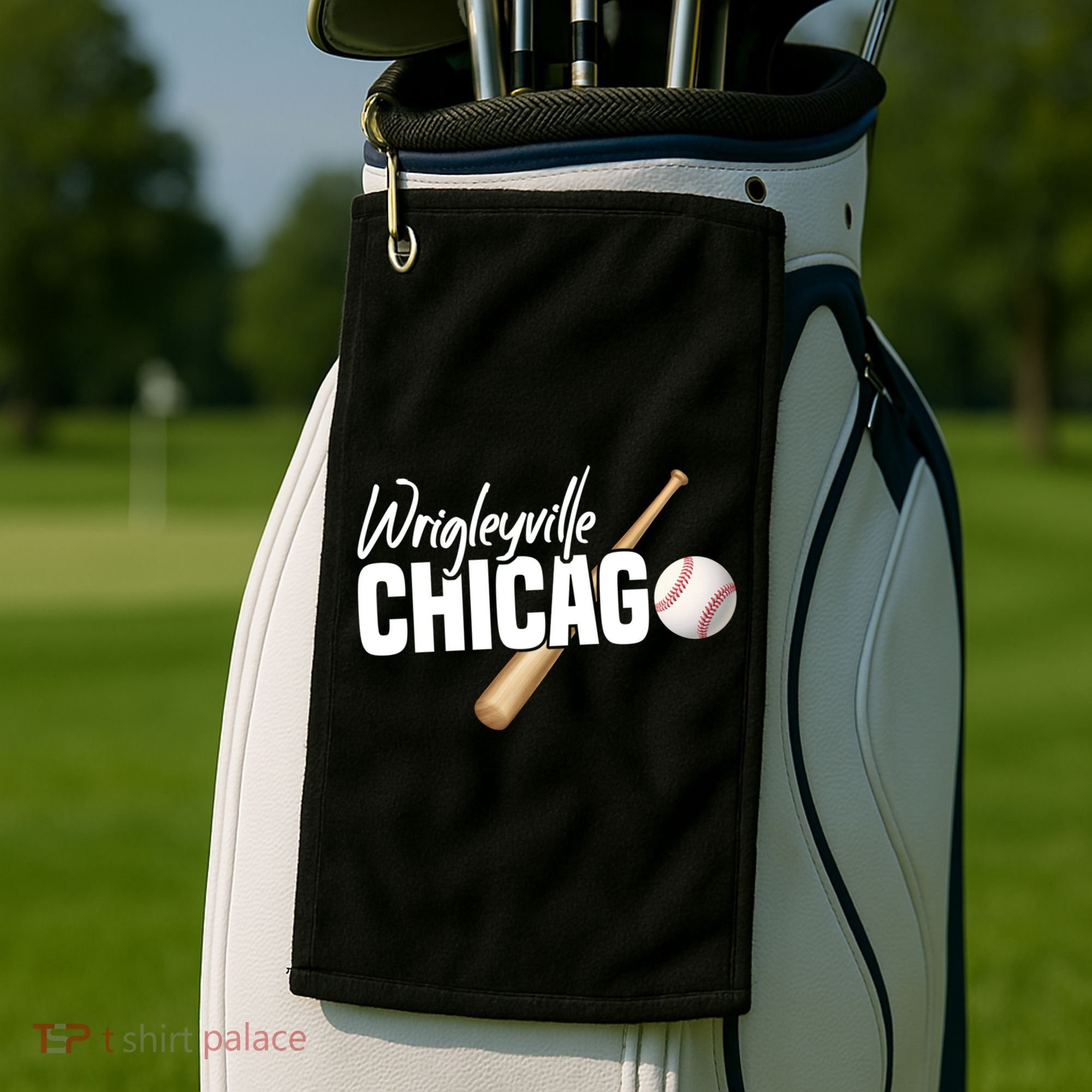 Wrigleyville Chicago Baseball American Golf Towel