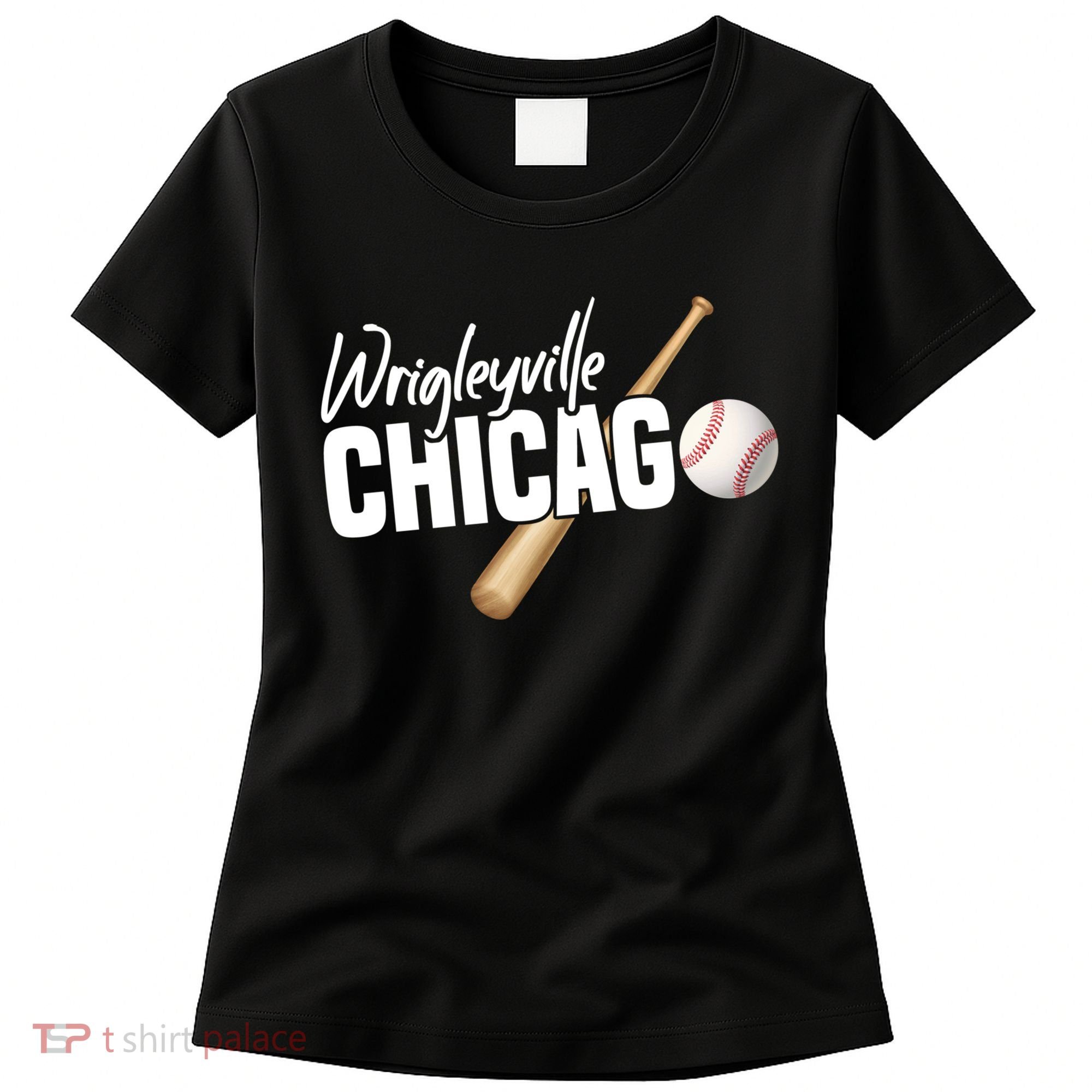 Wrigleyville Chicago Baseball American Women's T-Shirt