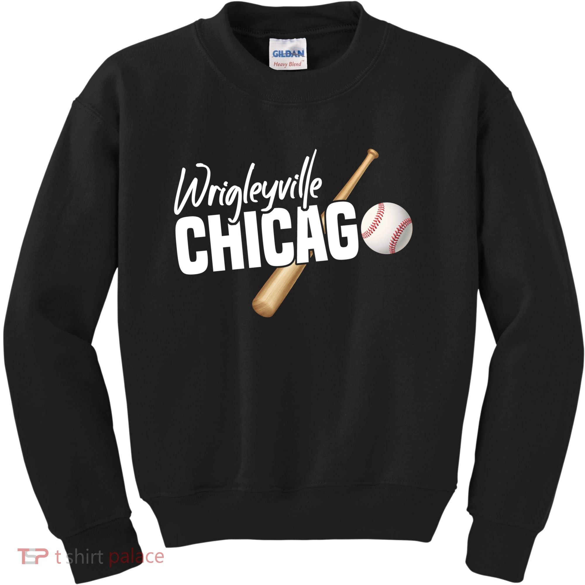 Wrigleyville Chicago Baseball American Kids Sweatshirt