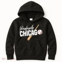 Wrigleyville Chicago Baseball American Kids Hoodie thumb 0