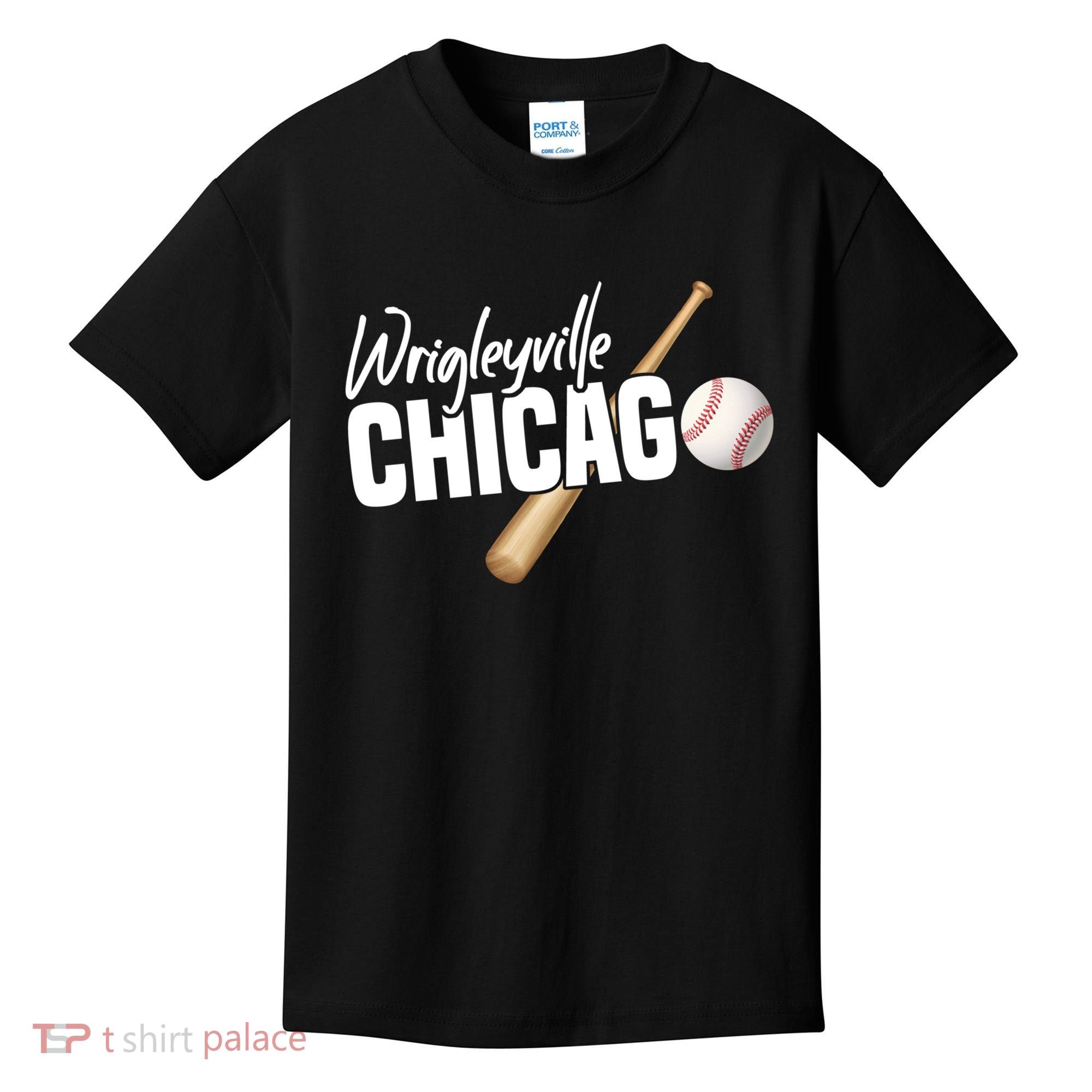 Wrigleyville Chicago Baseball American Kids T-Shirt